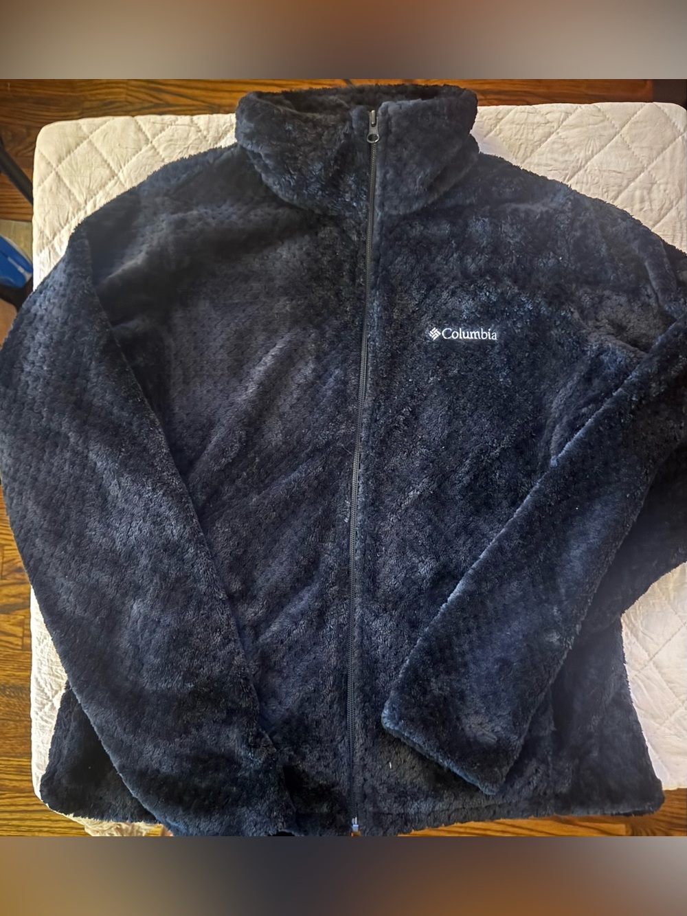 Columbia Women’s  Black Plush Zip-Up Jacket